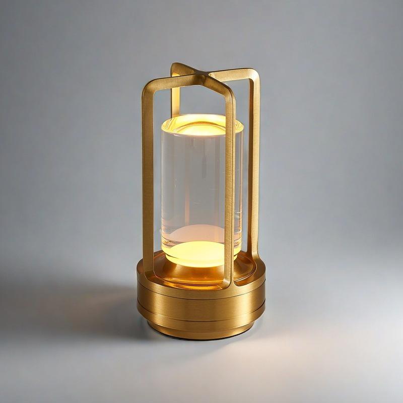 Rechargeable LED Desk Lamp: Portable Outdoor Camping and Bedroom Night Light with Eye Protection