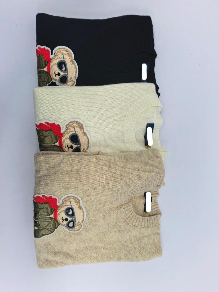 Women's High-Quality Wool Cashmere Teddy Bear Sweater, Autumn/Winter 2025