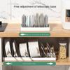 Kitchen utensil artifact pot storage rack Foldable kitchen utensil storage rack Kitchen pot lid storage rack