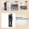 Foldable Trampoline Mini Kids with Safety Net Trampoline with Adjustable Handlebar Fitness Indoor Outdoor Jump Bed