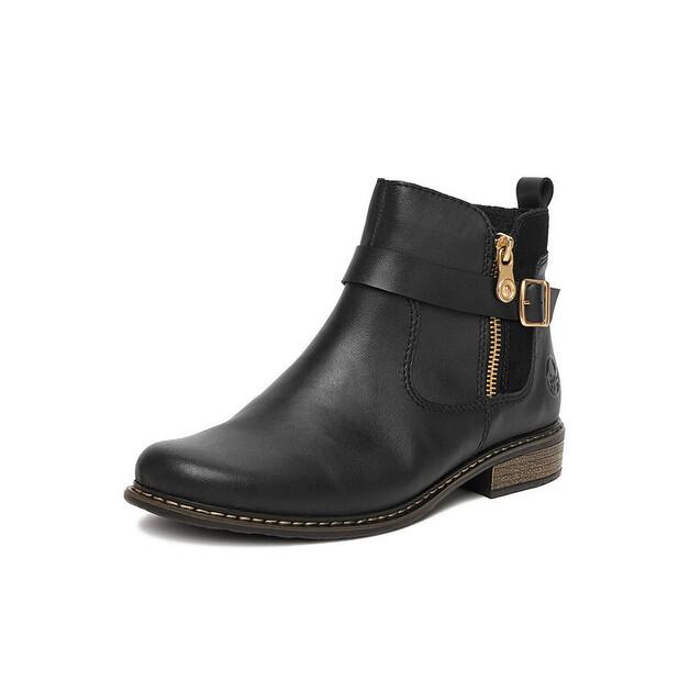 Rieker Z4959-00 Black Ankle Boots