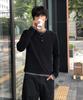 THEY Layered Ribbed Henley Neck T-Shirt_4 Color