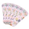 5pcs Washable Feminine Pad Multi Layers Waterproof Super Plus Absorbency Reusable Sanitary Pad for Travel L