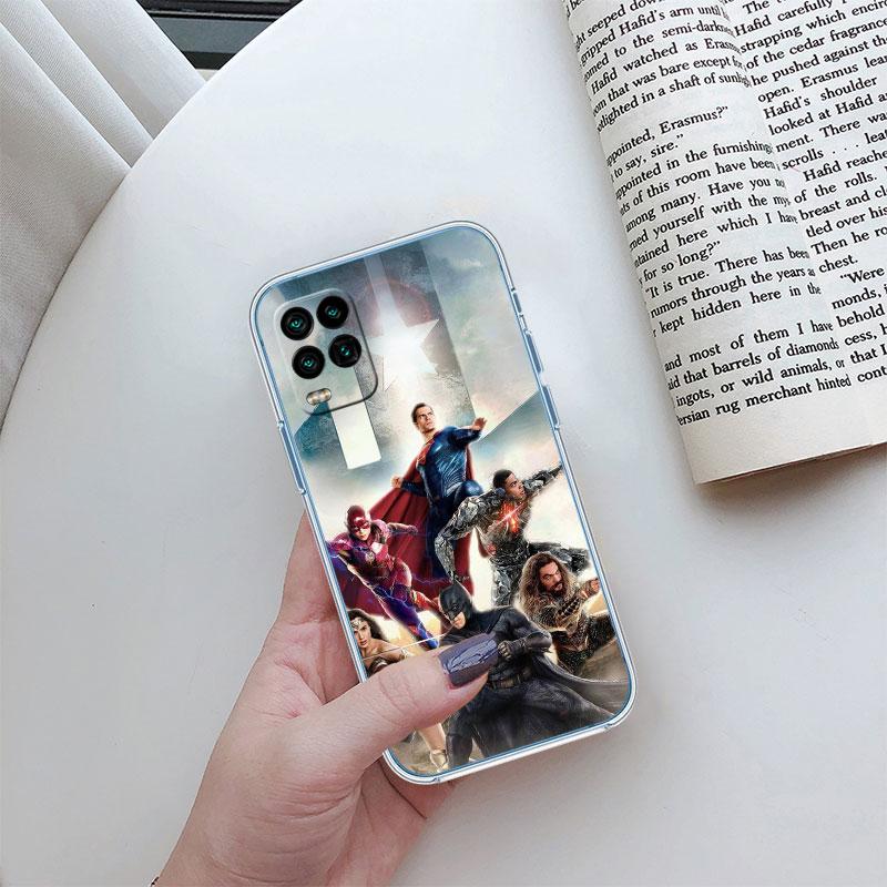 Transparente Handyhülle im Justice League-Design für Motorola Moto Edge 20, 30, 40, 50, S30, Fusion, Ultra Pro, Neo Lite