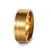 European-American Men's Titanium Steel Fashion Wedding Ring - Thin Line Light Luxury
