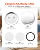 VEVOR Button Maker Supplies 200 Sets 2.28 in / 58 mm Pin Back Button Parts, with Metal Backs, Metal Shells, Clear Mylar Films