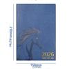Wear-resistant 2026 Schedule Planner Notepad Pu Leather Office Work Planner  Stationery