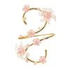 Golddraht umwickelt Drahtumwickelt Armreif Handgemachter Statement Armschmuck Elegantes Blumiges Armband Damen