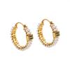 2025 New Retro Pearl Letter Hoop Earrings - Unique Design Dangle Earrings for Women