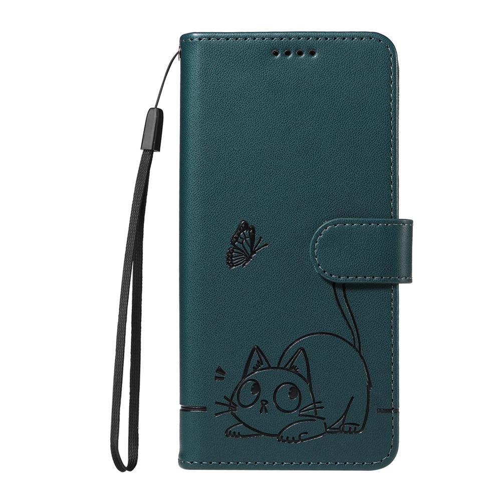 Magnetyczny Skórzany Portfel Etui z Klapką dla Telefonu Samsung Galaxy S26 Plus Edge Ultra Pokrowiec Książka Wytłaczany 3D Kot Motyl Mniszek Galaxy S26 Plus
