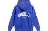 Li Ning Wade Collection, Letter Print Hooded Fleece Lined Loose Fit Pullover Sweatshirt Men's Dream Blue AWDU015-3