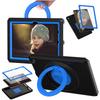 EVA Protective Case Fits for Kindle Fire HD10 Shockproof Washable Protector with Stand Precise Cutouts Black