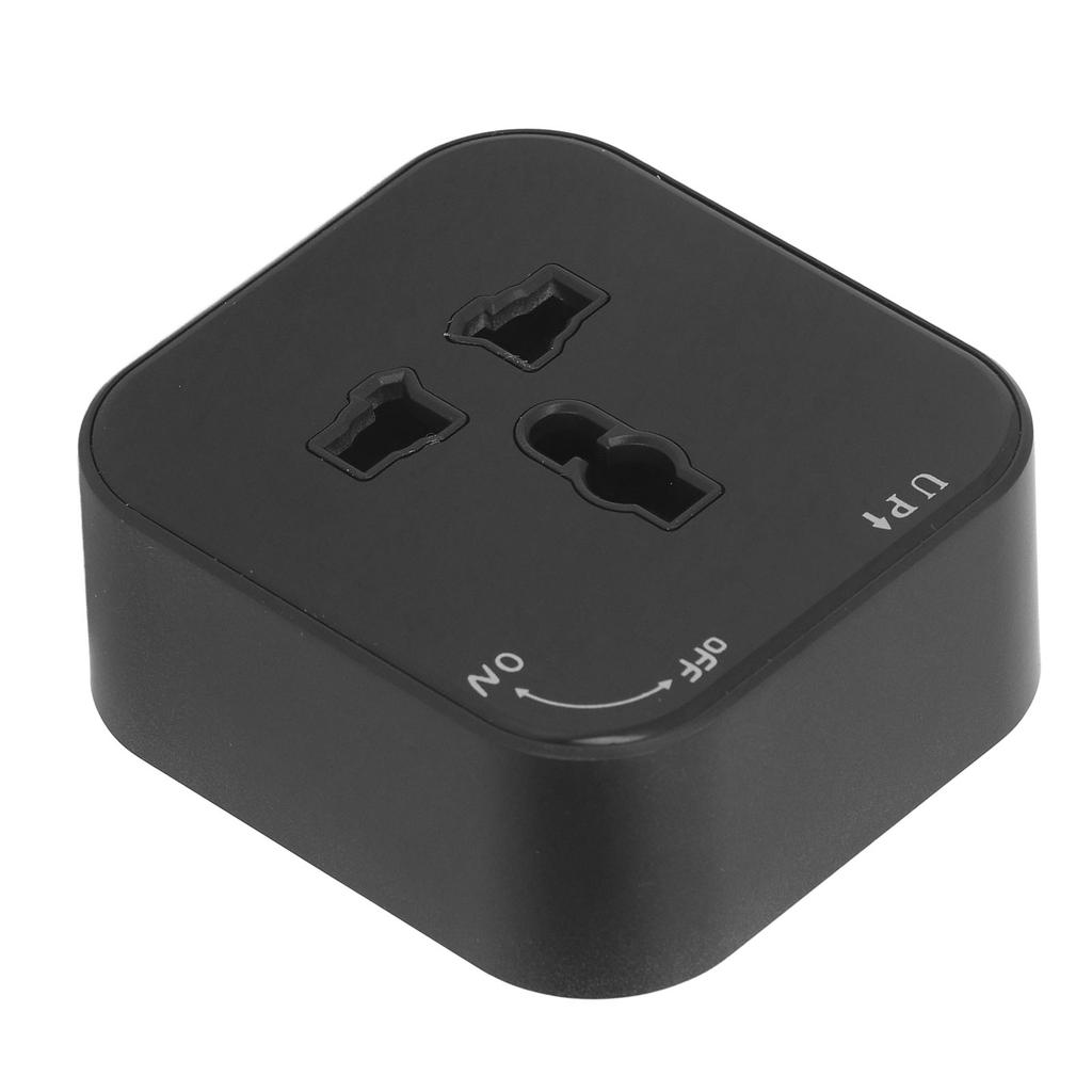 Square Track Adapter Surface Mounted Power Outlet Socket with Indicator Universal Interface 250V 13A
