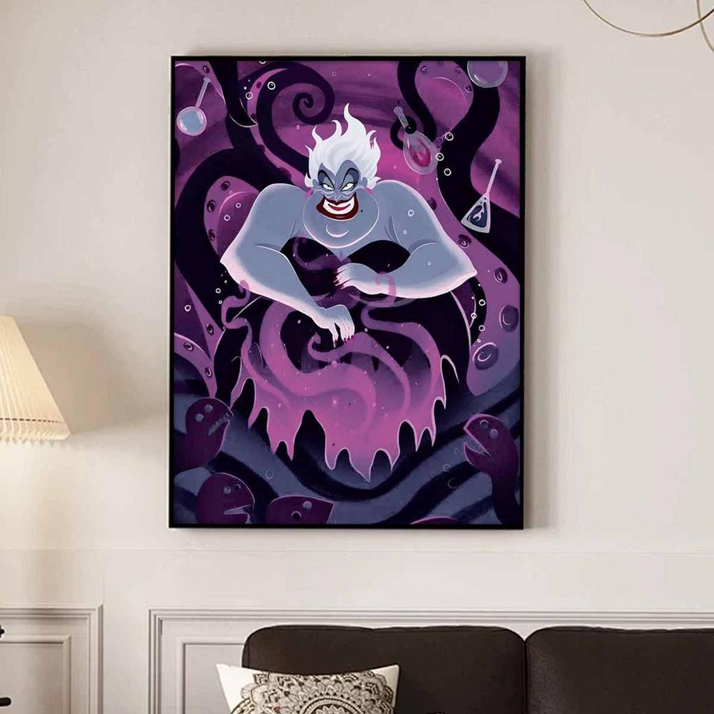5D Diy Diamond Painting The Vicious Octopus Witch Full Drill Rhinestones Mosaic Embroidery Handmade Products Home Decor Gift
