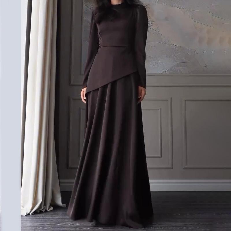Festival di Primavera 2025, Europa, America, Amazon transfrontaliero abbigliamento donna, nuova gonna a tubino splicing elegante con temperamento francese
