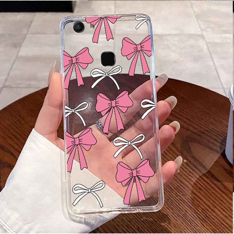 Case For Vivo V7+ V7 V 7 Plus 1716 1718 Casing Clear Back Cover Luxury Cute Love Heart Rabbit Funny TPU Soft Silicone Phone Case
