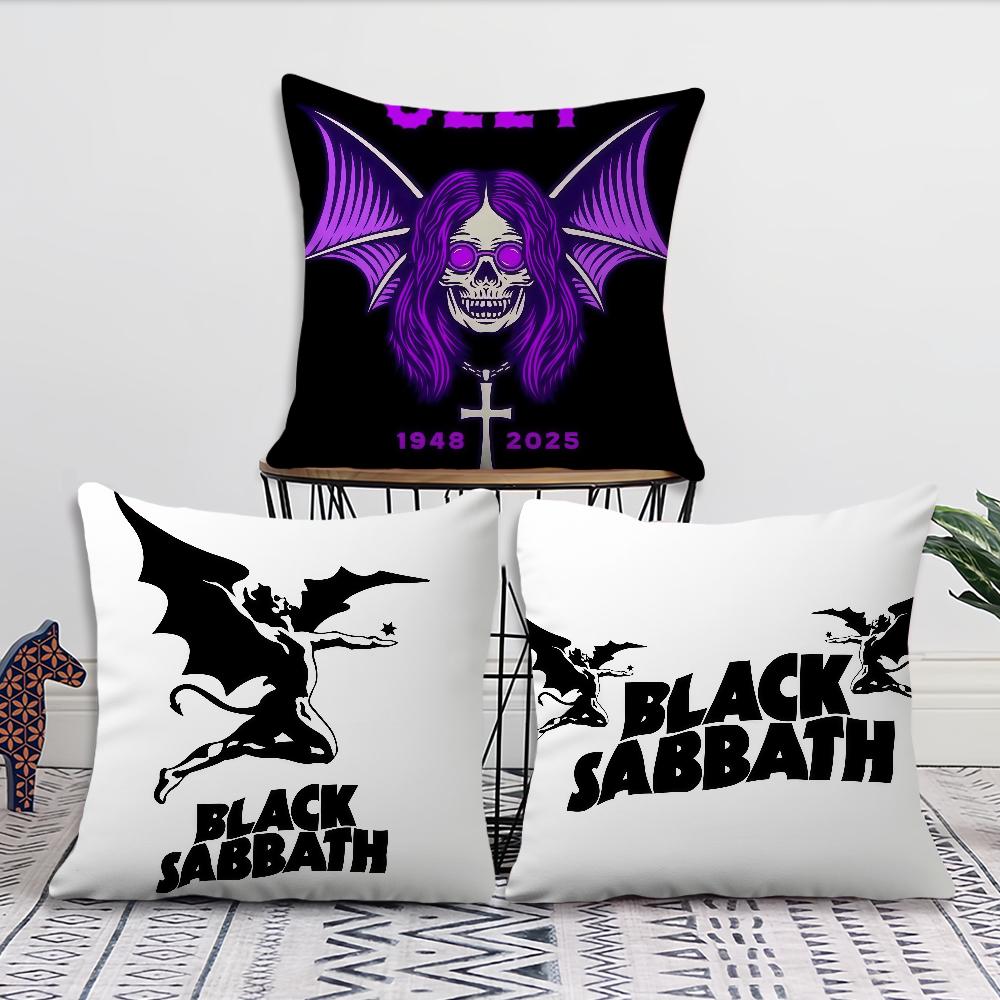 Band B-Black S-Sabbath Ozzy Kissenbezug Dekoration Zimmer Zuhause Sofa Wohnen Büro Auto Nordische Schlichtheit