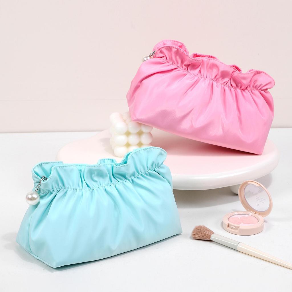 Travel Cosmetic Bag: High-Value, Pleated, Waterproof, Multi-Color, Portable Toiletry Storage