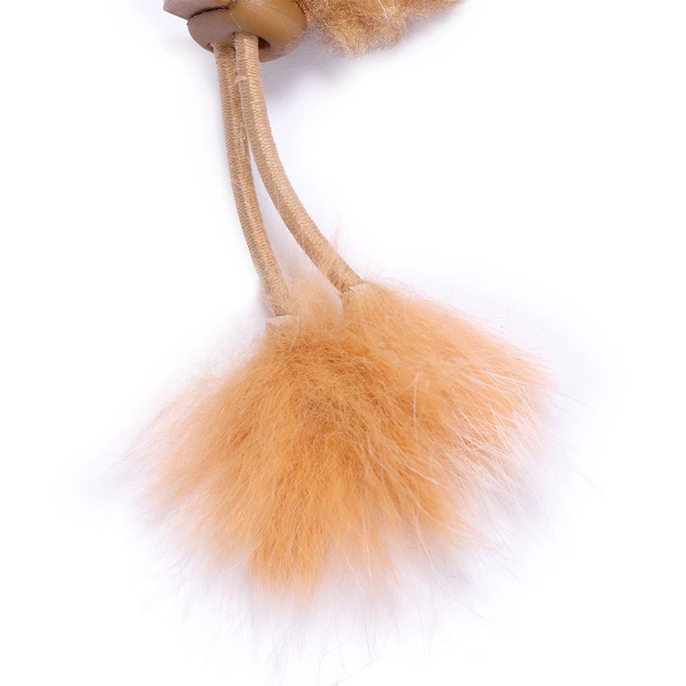 Gift Lady New Genuine Color Soft Trim Wrist Warm Rabbit Fur Women Gloves Fingerless