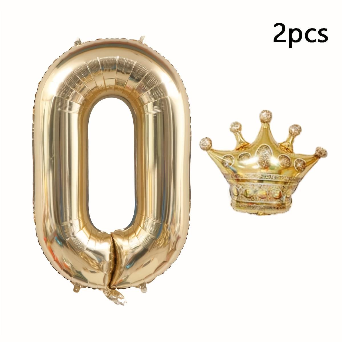 

32-дюймовый золотой цифровой шар и шар-корона