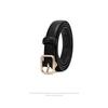 Trendy New Thin Belt for Women Fashionable and Versatile Dress Decorative Trousers Leather Hand Sewing Needle Buckle Belt