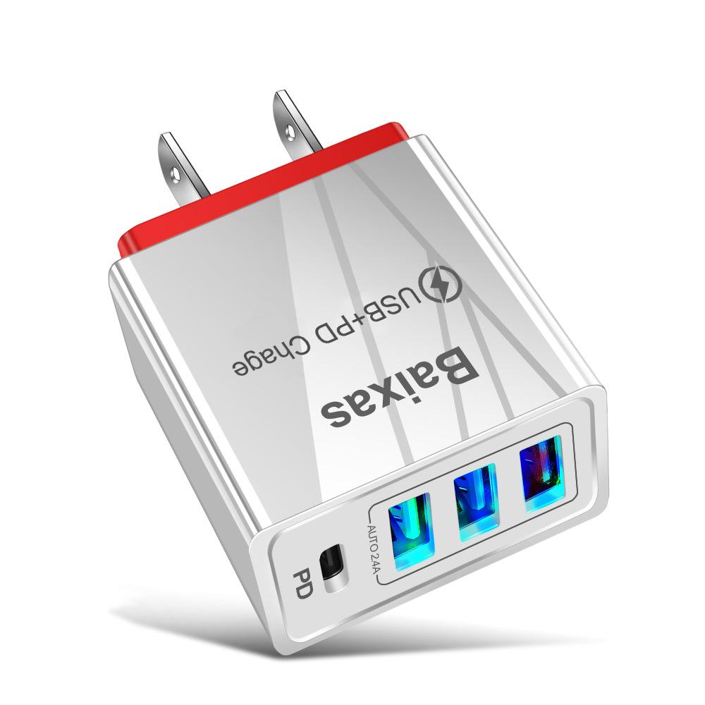 Universal 4-Port USB Travel Charger 5V/2.4A Fast Charging Adapter - AU/EU/UK/US Plug