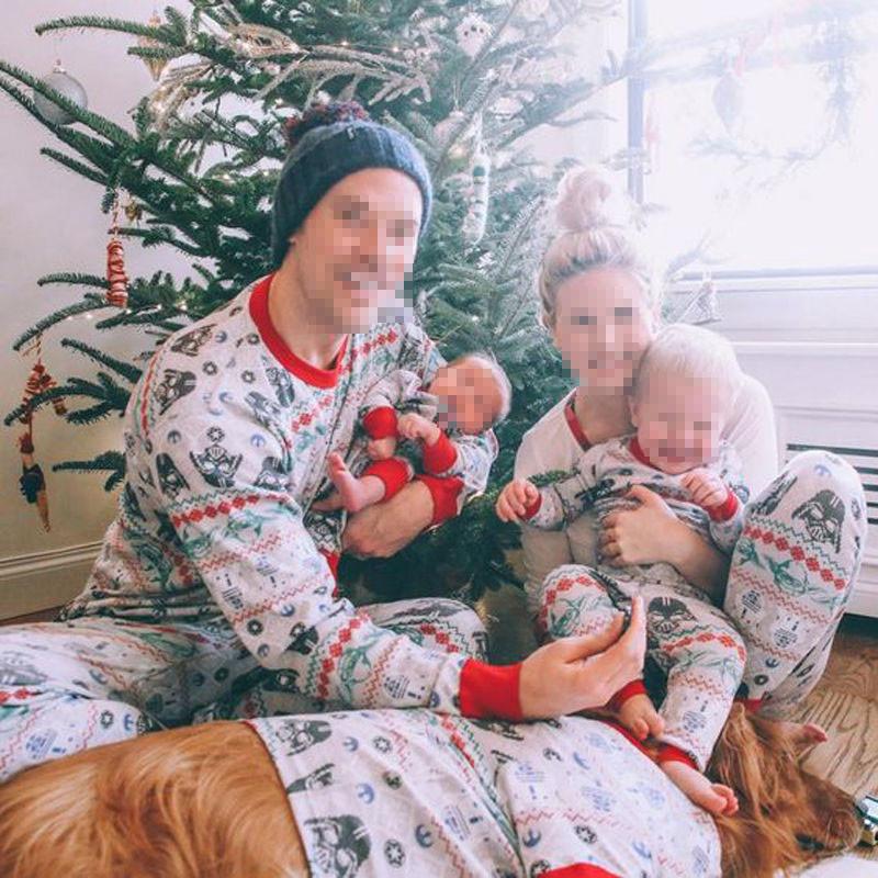 Star Wars Kinderpyjama mit bequemer Baumwollmischung zum Faulenzen und Schlafen für die Familie