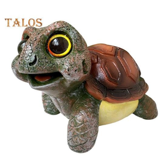 Turtle Statue Garden Mini Figurine Waterproof UV Resistant Mini Size Adorable Turtle Shaped Animal Statue Yard Ornament