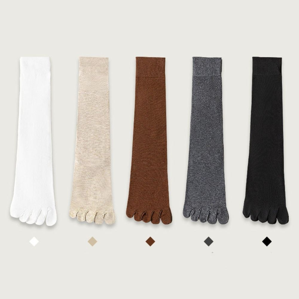 Anti-slip Split Toe Socks Harajuku Mid-tube Stocking Women Fashion JK Calf Stockings  Girls