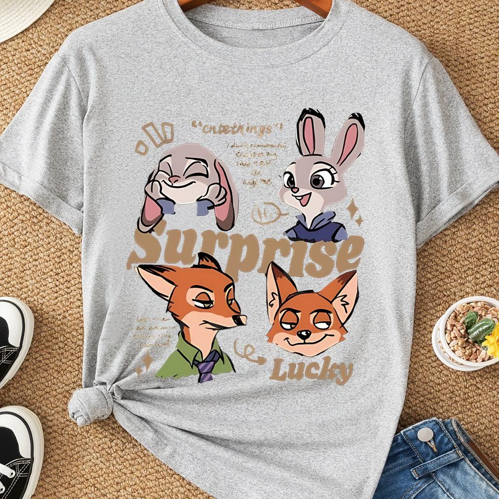 Zootopia Queen Womens Tshirt Summer New Casual Fashion Unisexs and Womens Street Wear