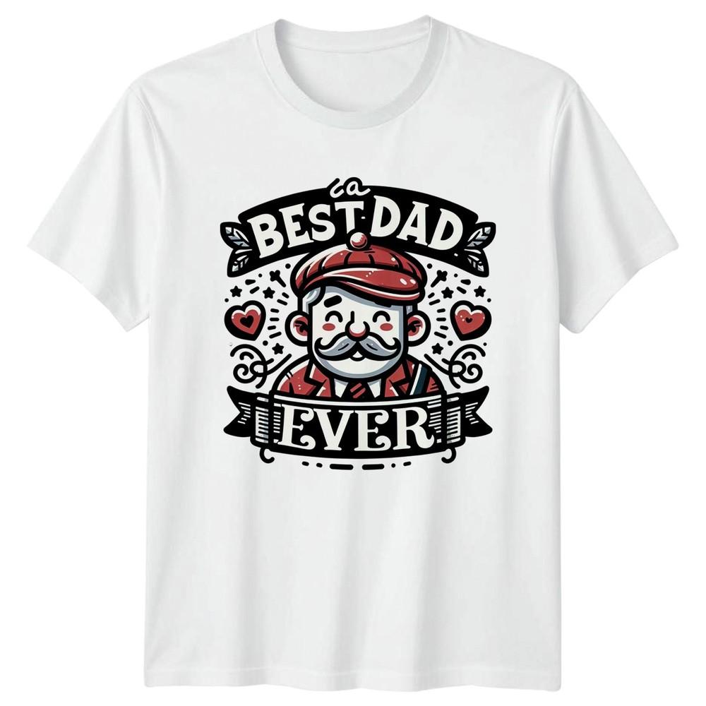 Best Dad Ever Unisexs TShirt Retro Fathers Day Fathers Day Gift For Him S