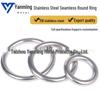 Smooth, Rustproof Welded 316 Stainless Steel Rings - Seamless, Large & Small Sizes