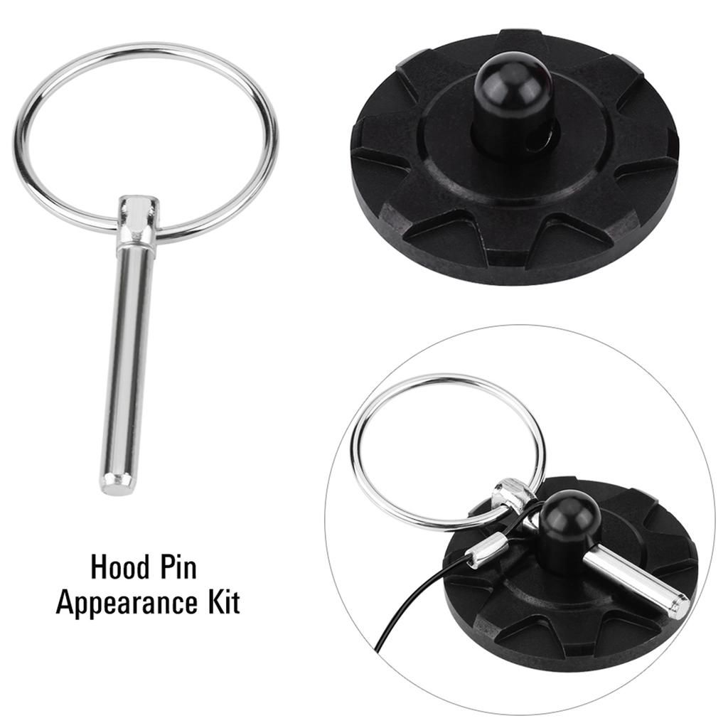 2pcs Bonnet Pin Lock Universal CNC Billet Aluminum Racing Bonnet Hood Pin Latch Lock Appearance Kit Hood Lock Racing Hood Pin