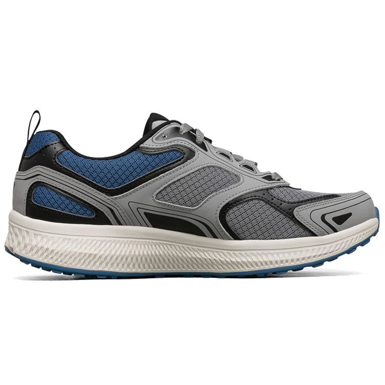 Skechers Go Run Consistent Vestige Lightweight Supportive Cushioning Balance Low Top Running Shoes Men sneaker Gray Blue 220081-GYBL