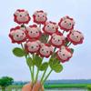 Fake Artificial DIY Handicraft Finished Hand-knitted Pig Bouquet Crochet Flower Knitted Flower Gift