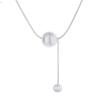 Brushed Bead Fringed Necklace Female Simplicity High-End Sense Fashion Niche Design  Light Luxury Collarbone Chain Jewelry