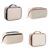 Zipper Pillow Makeup Pouch Detachable Travel Wash Bag Portable PU Leather Cosmetic Bag  Outdoor