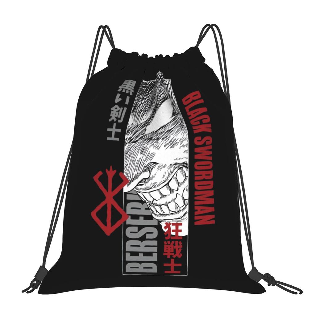 Custom B-Berserkes Drawstring Backpack Women Men Gym Sport Sackpack Foldable Supernatural Shopping Bag Sack
