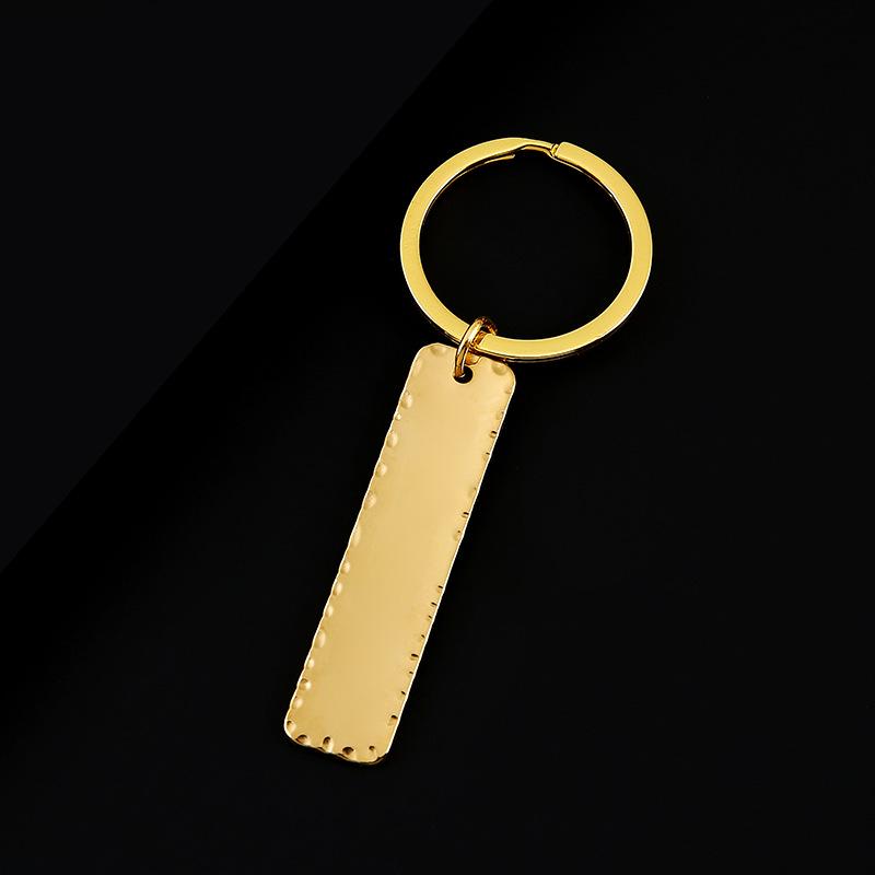 Stainless Steel Pit Long Strip Keychain - Laser Engraved & UV Color Printed, Perfect Festival Gift