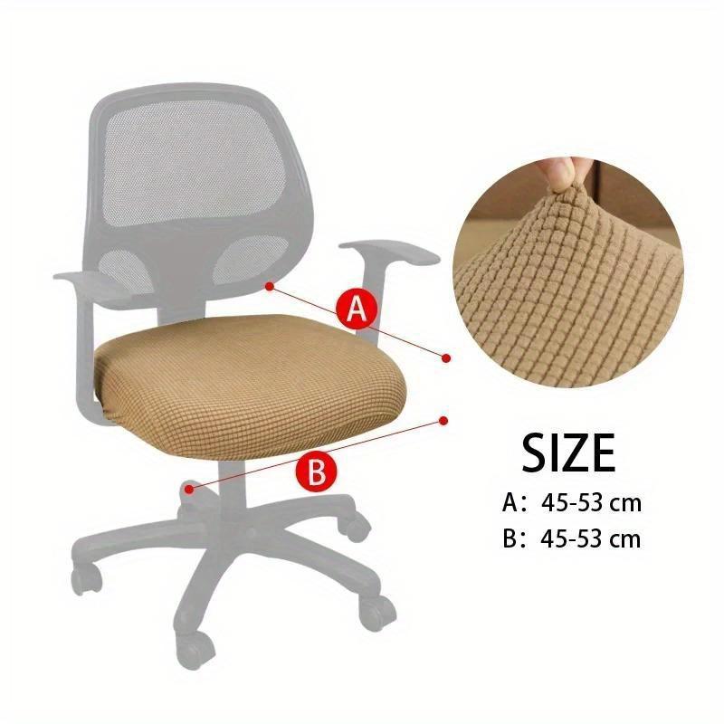 Office Computer Seat Protective Elasticity Split Seat Cover Universal Office Anti-dust Cover Thicken 1 Piece Chair Cover 1pc 725₽