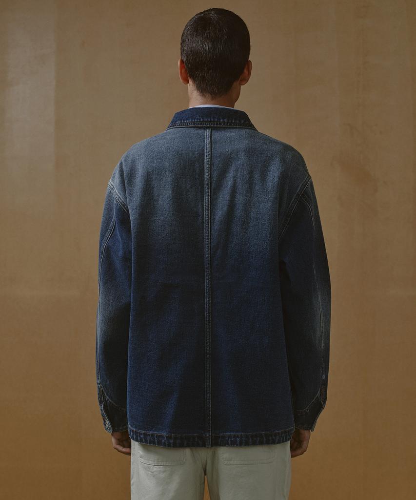 Musinsa Standard Denim Chore Jacket [Medium Indigo]