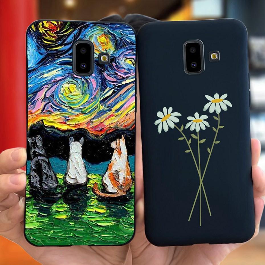 Handyhülle für Samsung Galaxy J6 Plus 2018 Niedliches Tier Cartoon Süßigkeitenfarbe Weiches Silikon TPU Hülle für Samsung J6 J 6 J6Plus