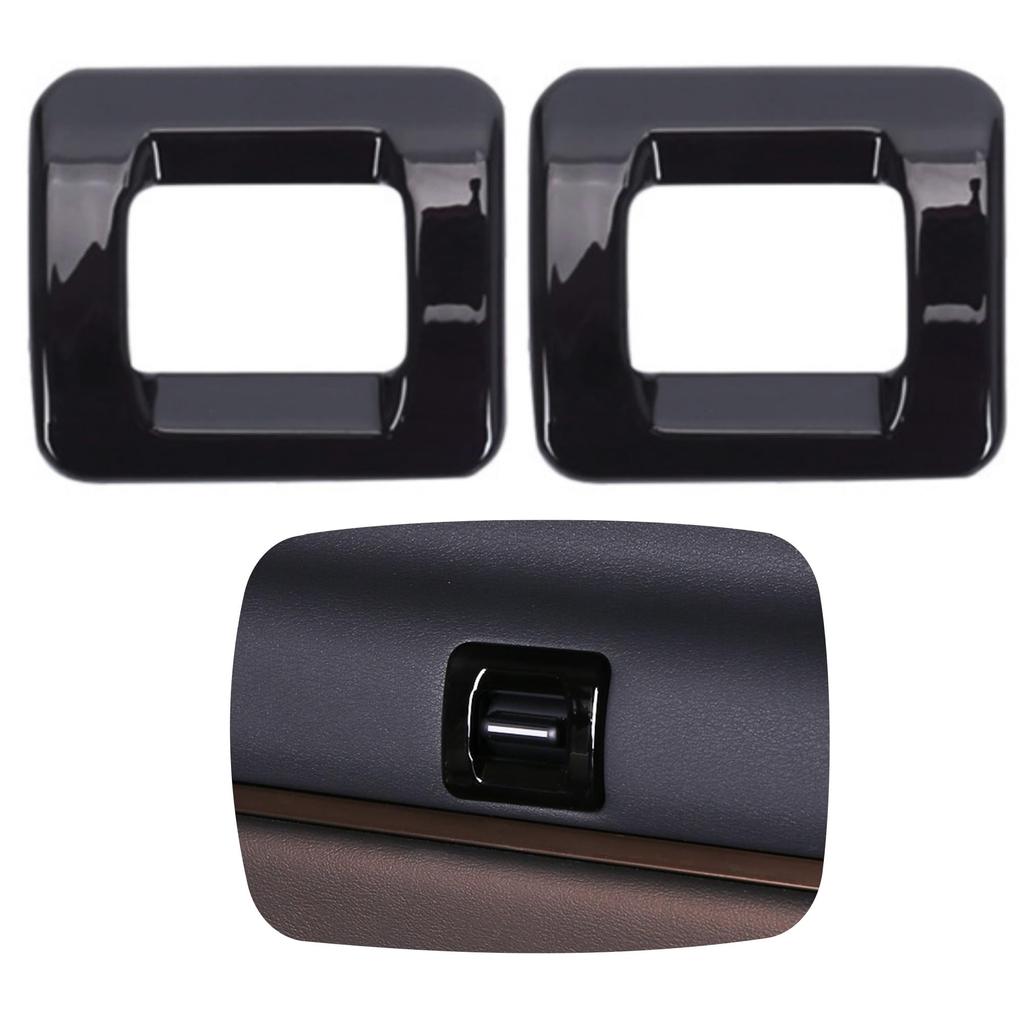 Glealcco New Alphard/Vellfire 40 Series Accessories 2 Row Curtain Switch Panel Cover Sunshade Switch Garnish Custom Interior Parts (Piano Black)