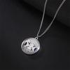 My Shape Tree of Life Pendants Necklace Triple Moon Goddess Pentacle Necklaces Women Men Religious Wiccan Amulet Jewelry Gifts