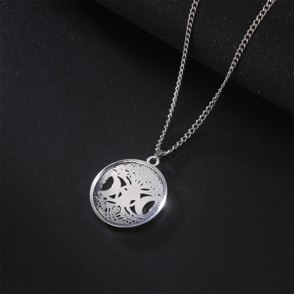 My Shape Tree of Life Pendants Necklace Triple Moon Goddess Pentacle Necklaces Women Men Religious Wiccan Amulet Jewelry Gifts