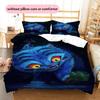 1PC KPop Demon Hunters Pattern Bedding Quilt Set Quilt Cover Pillowcase Home Decoration (1 * Duvet Cover + 2 * Pillowcase, Without Core)