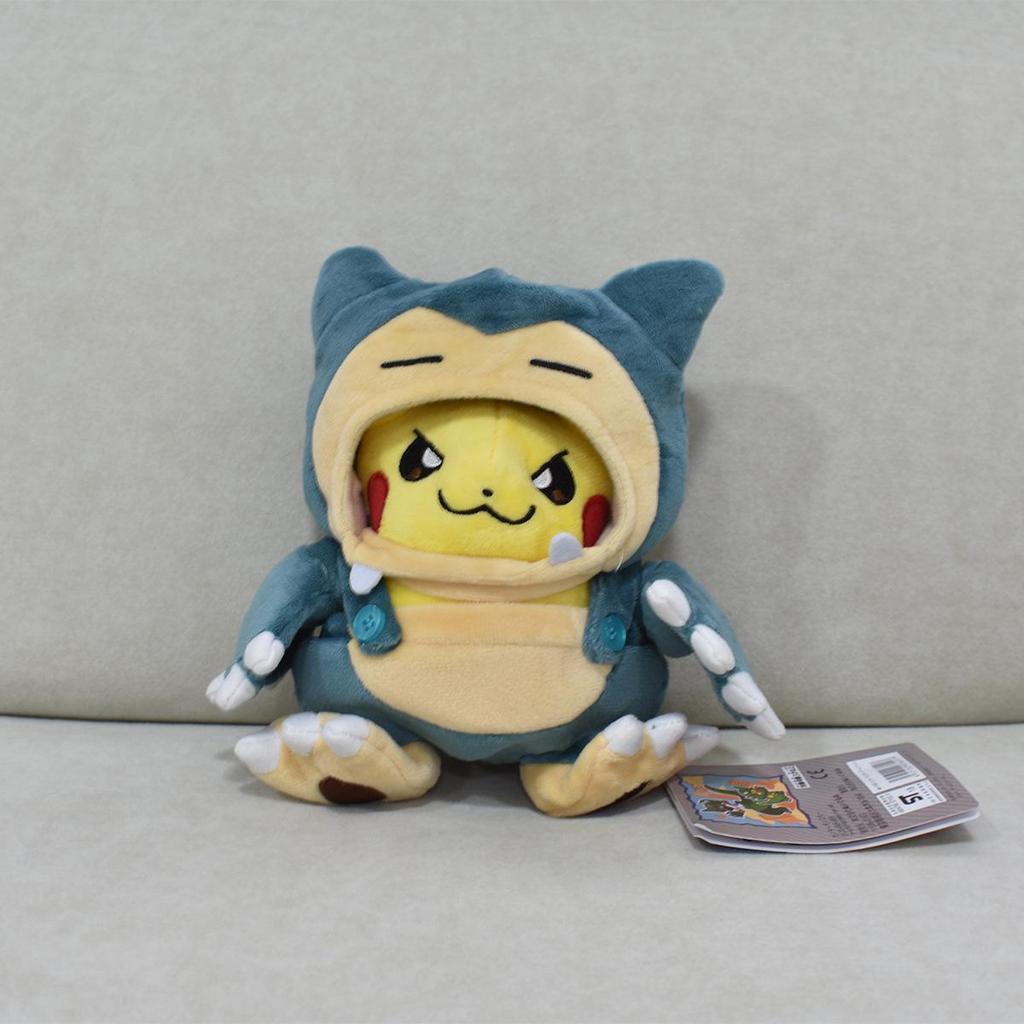 23cm Halloween Pikachu In Charizard, Snorlax, Lucario, and Slowpoke Disguises Plush Doll