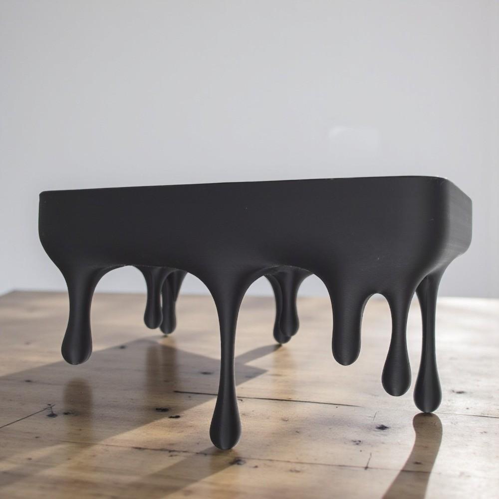 Wall-Mounted Melting Wall Shelf 3D Printed Wall Storage Rack Drip Floating Shelf Gaming Setup