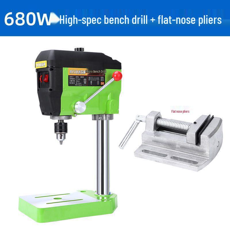 220V High-Precision Mini Drill Press for Woodworking and Industrial Use