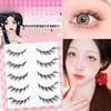 [Cold Fox] Whole one-piece natural false eyelashes Thick fox eye comic diagonal flying black terrier